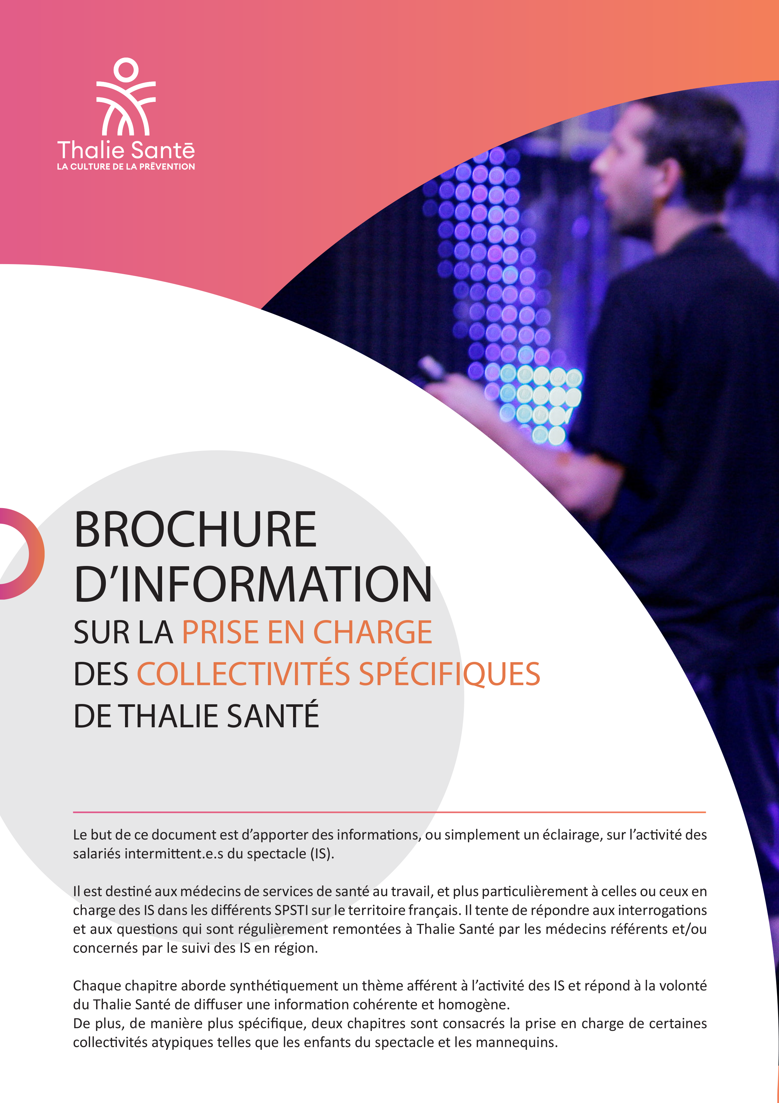 Brochure d'information sur la prise en charge des collectivités spécifiques de Thalie Santé