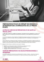 Préparation d'une mission à l'étranger pour les journalistes