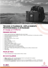 Mission à l'étranger - Trousse à pharmacie
