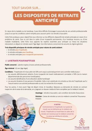 Les dispositifs de retraite anticipée