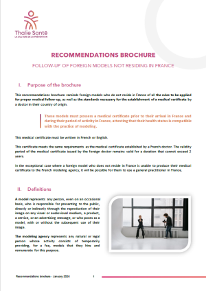 Follow-up og foreign models who do not reside in France